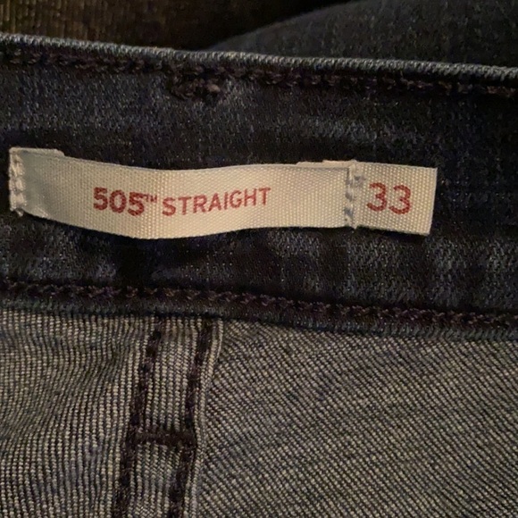 Levi's Easy Fit 505 Straight Leg Denim Jean Women 33X32 Cowgirl Western Rodeo - Picture 6 of 8